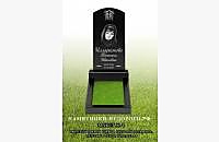Простой памятник из черного гранита - миниатюра 4