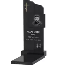 Памятник из чёрного гранита Воитель