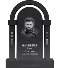 Памятник Мужество с гравировкой и наградами | Купить в Москве и СПб | Камень Гарант