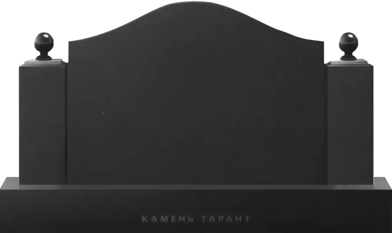 Памятник из черного гранита «Волна времени 2»