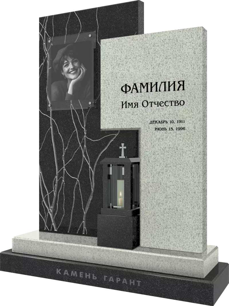 Памятник из гранита «Северное сияние» - фото 3